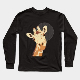 Animal Vignette: West African Giraffe Long Sleeve T-Shirt